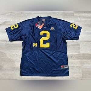 F65 NWT Nike Authentic Michigan Wolverines Charles Woodson #2 Jersey 50 L Large